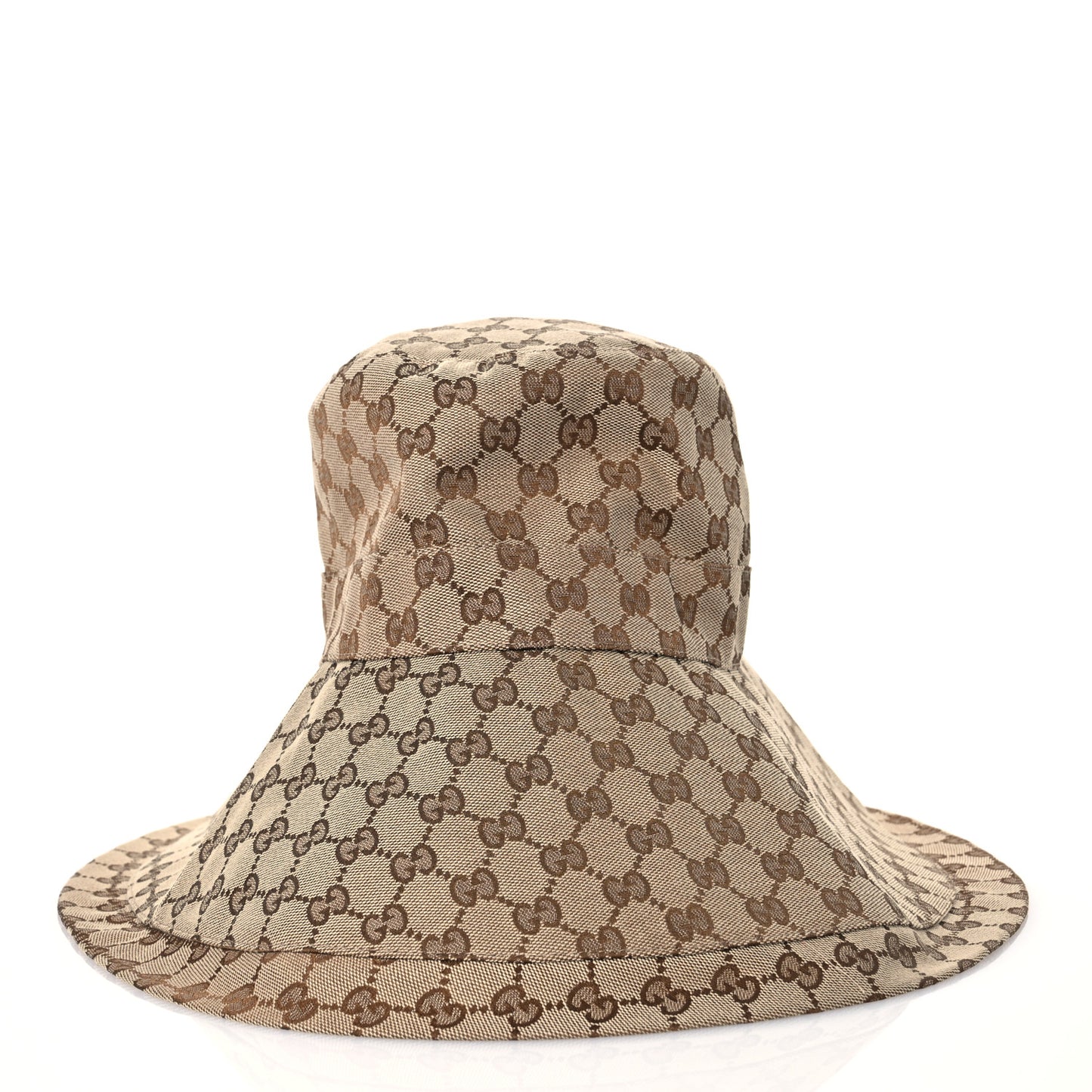 Monogram Wide Brim Hat L Beige