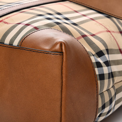 Burberry Horseferry Check Garnett Tote Tan 13 of 13