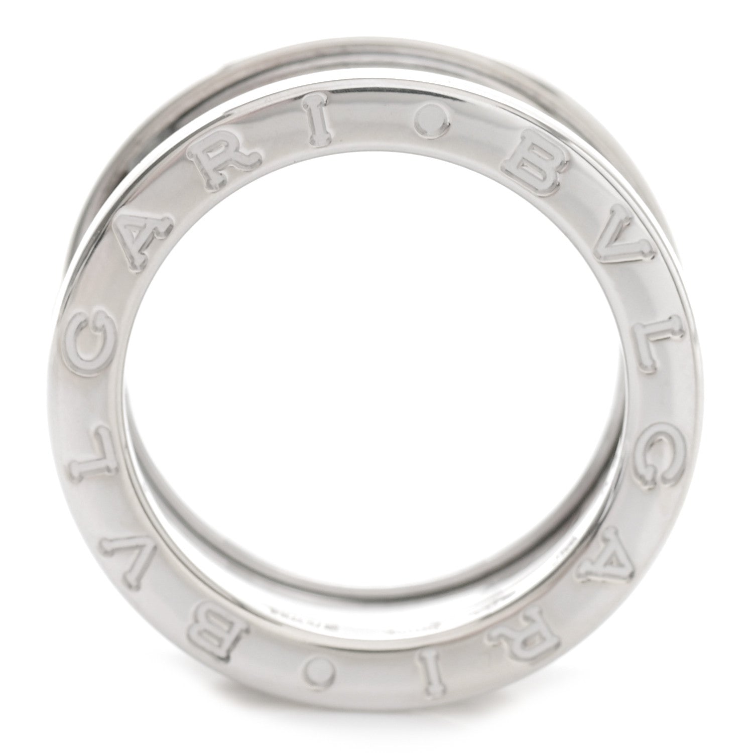 Bulgari 18K White Gold B.Zero1 Three-Band Ring 50 5.25 4 of 7