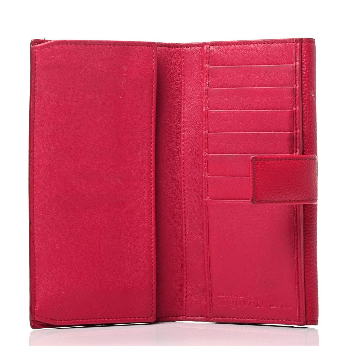 Calfskin Skull Continental Wallet Pink