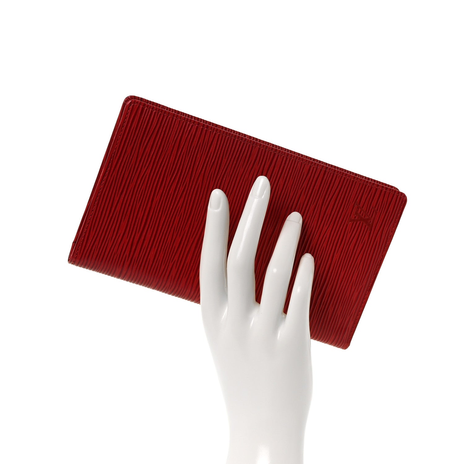 Louis Vuitton Epi Porte-Cartes Credit Yen Wallet Castillan Red 2 of 9