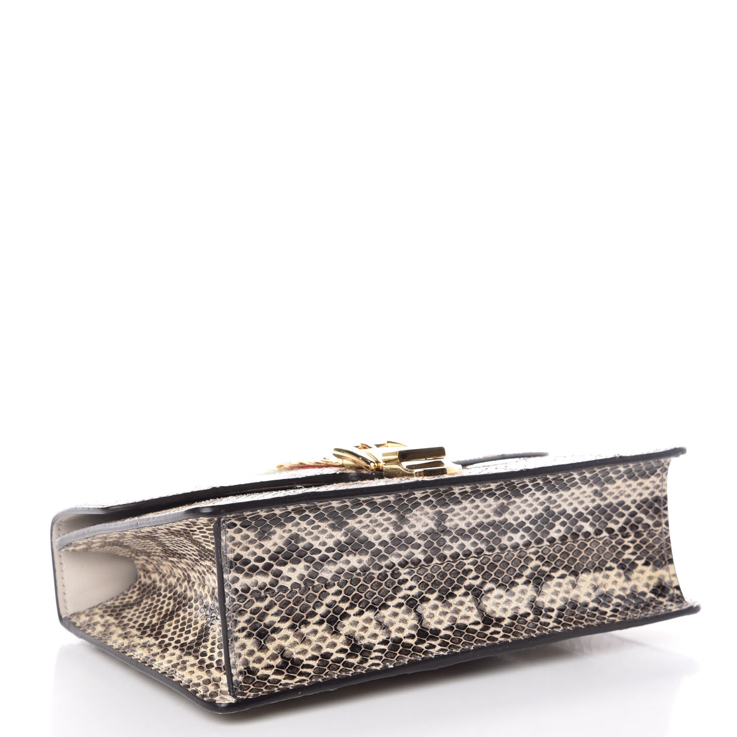 Gucci Snakeskin Small Sylvie Shoulder Bag Grey 4 of 9