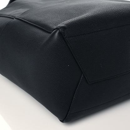 Celine Soft Grained Calfskin Sangle Bucket Bag Navy Blue 7 of 12