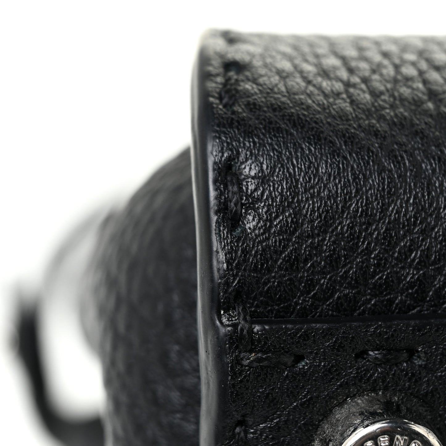 Cuoio Romano Selleria Bi-Color Mini Peekaboo Iconic Satchel Black Mou