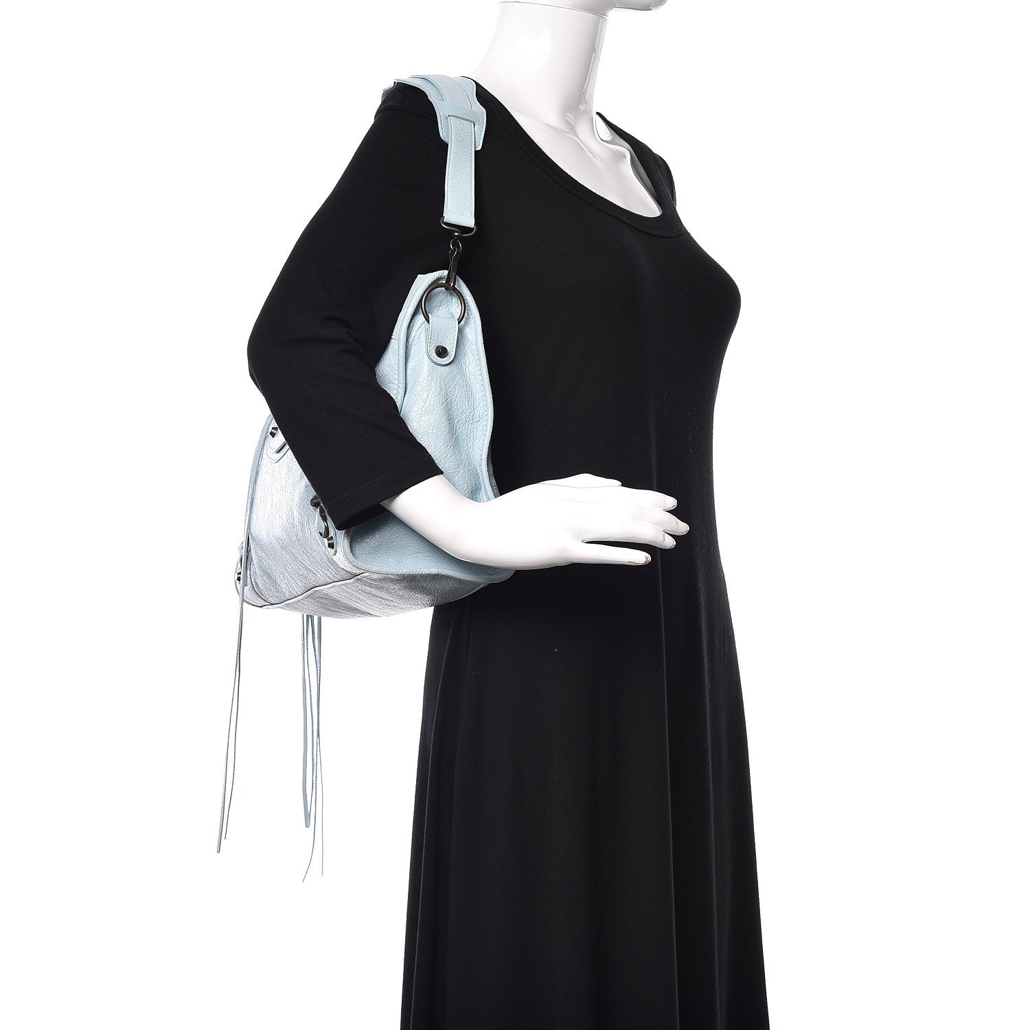 Balenciaga Agneau Classic Hardware City Bleu Dragee 2 of 21