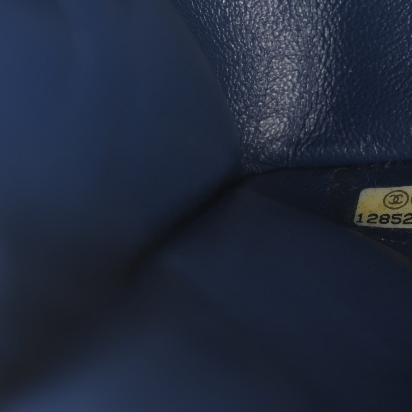 Washed Caviar Quilted Maxi Single Flap Dark Navy Blue