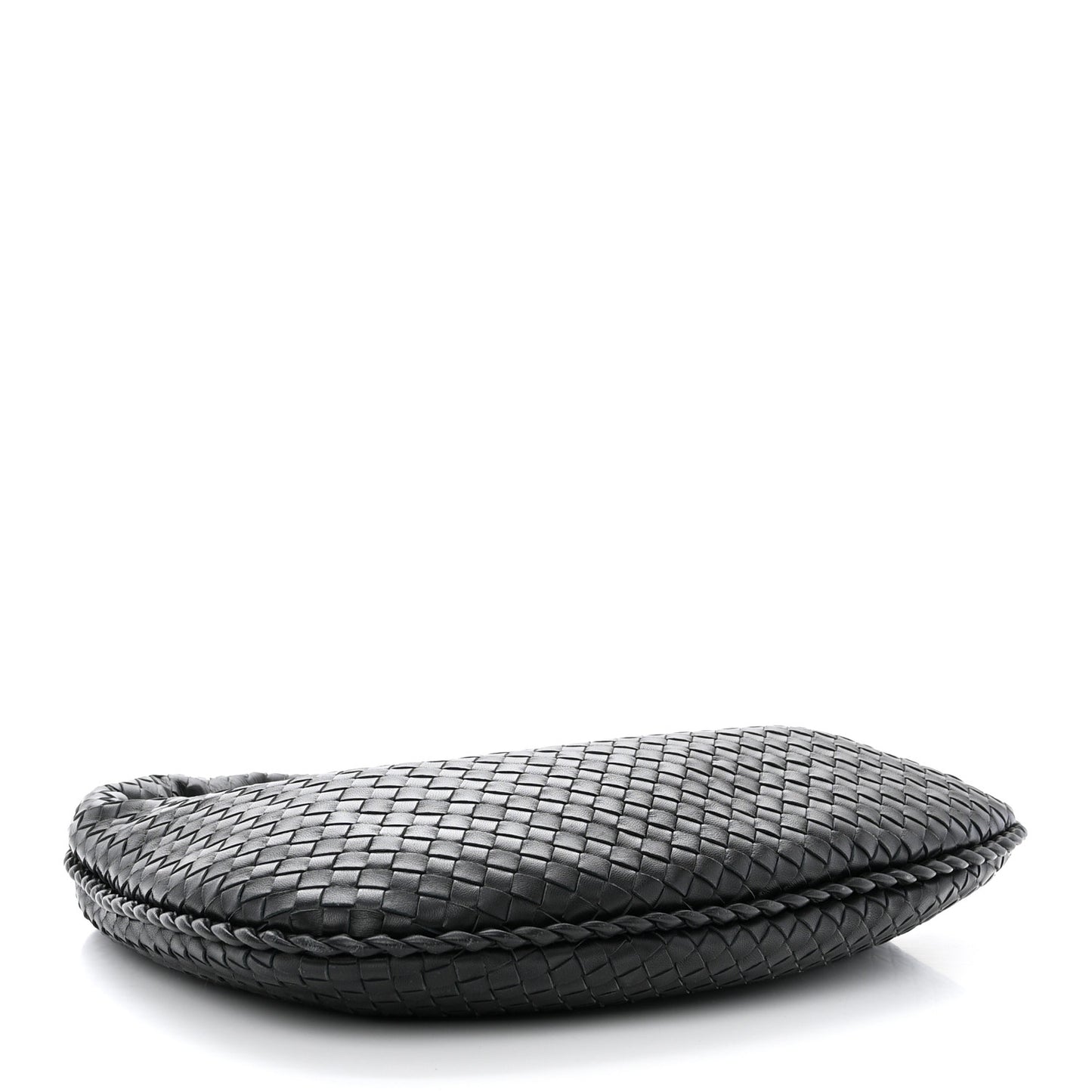 Nappa Intrecciato Medium Veneta Hobo Black