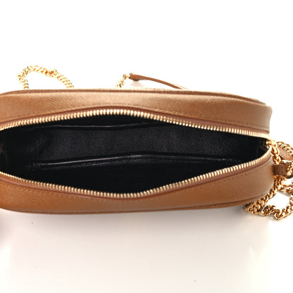 Saint Laurent Grain De Poudre Matelasse Monogram Mini Lou Camera Bag Dark Natural 5 of 10