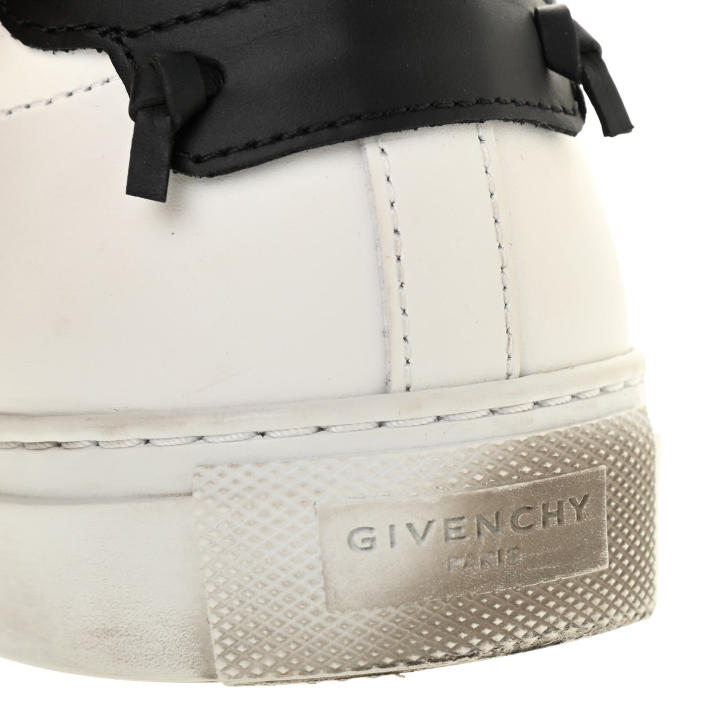 Calfskin Band Logo Womens Urban Street Sneakers 39.5 White Black