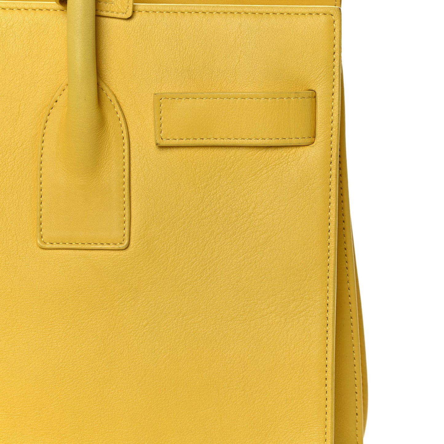 Calfskin Small Sac De Jour Bag Yellow