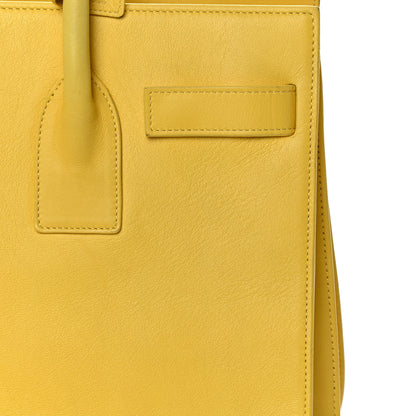 Saint Laurent Calfskin Small Sac De Jour Bag Yellow 12 of 19