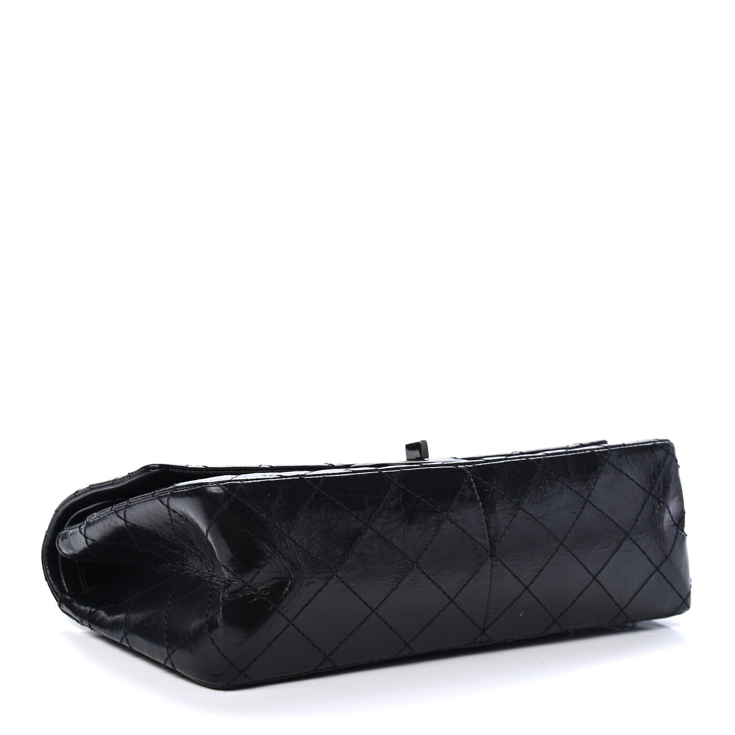 Glazed Calfskin Quilted 2.55 Reissue 226 Flap So Black
