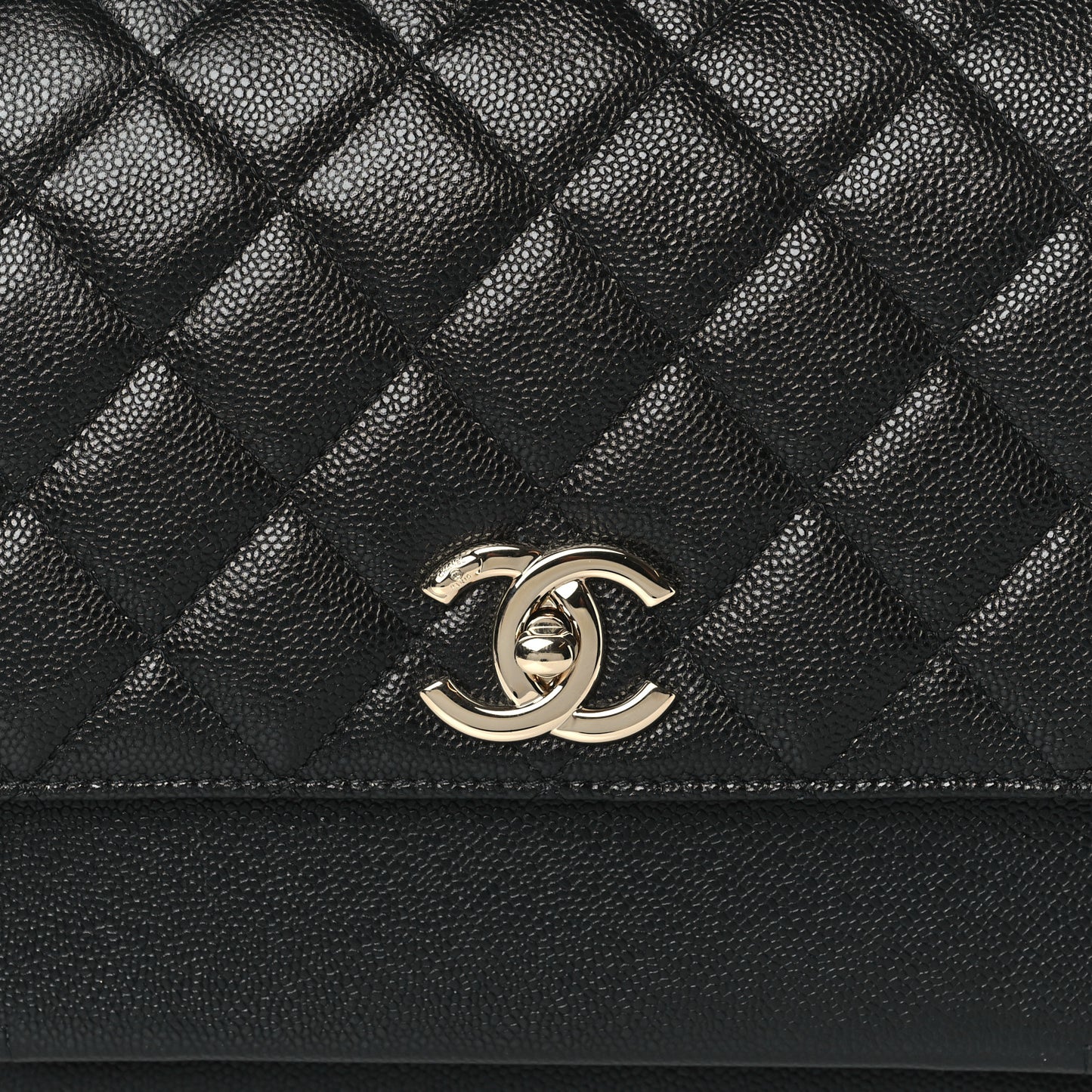 Caviar Quilted Large Business Affinity Flap Black