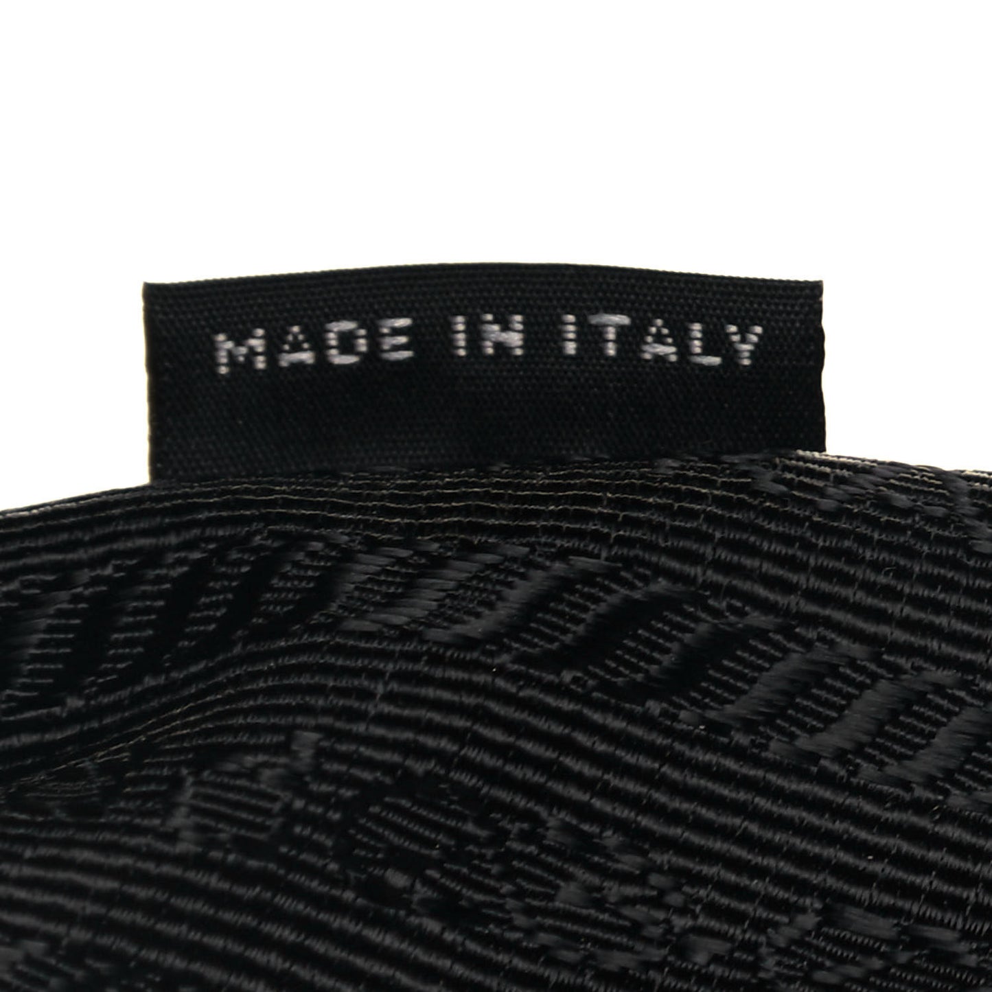Tessuto Nylon Saffiano Pocket Zippered Shoulder Bag Black