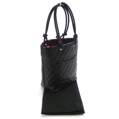 Chanel Calfskin Quilted Medium Cambon Tote Black White 3 of 10