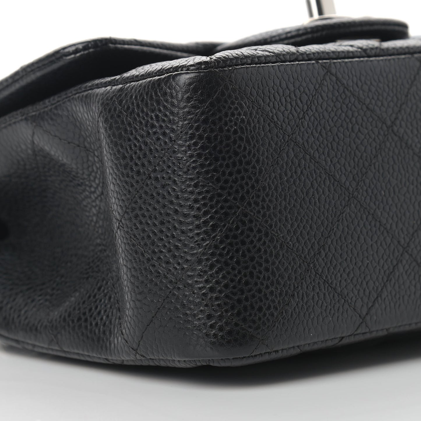 Caviar Quilted Mini Square Flap Black