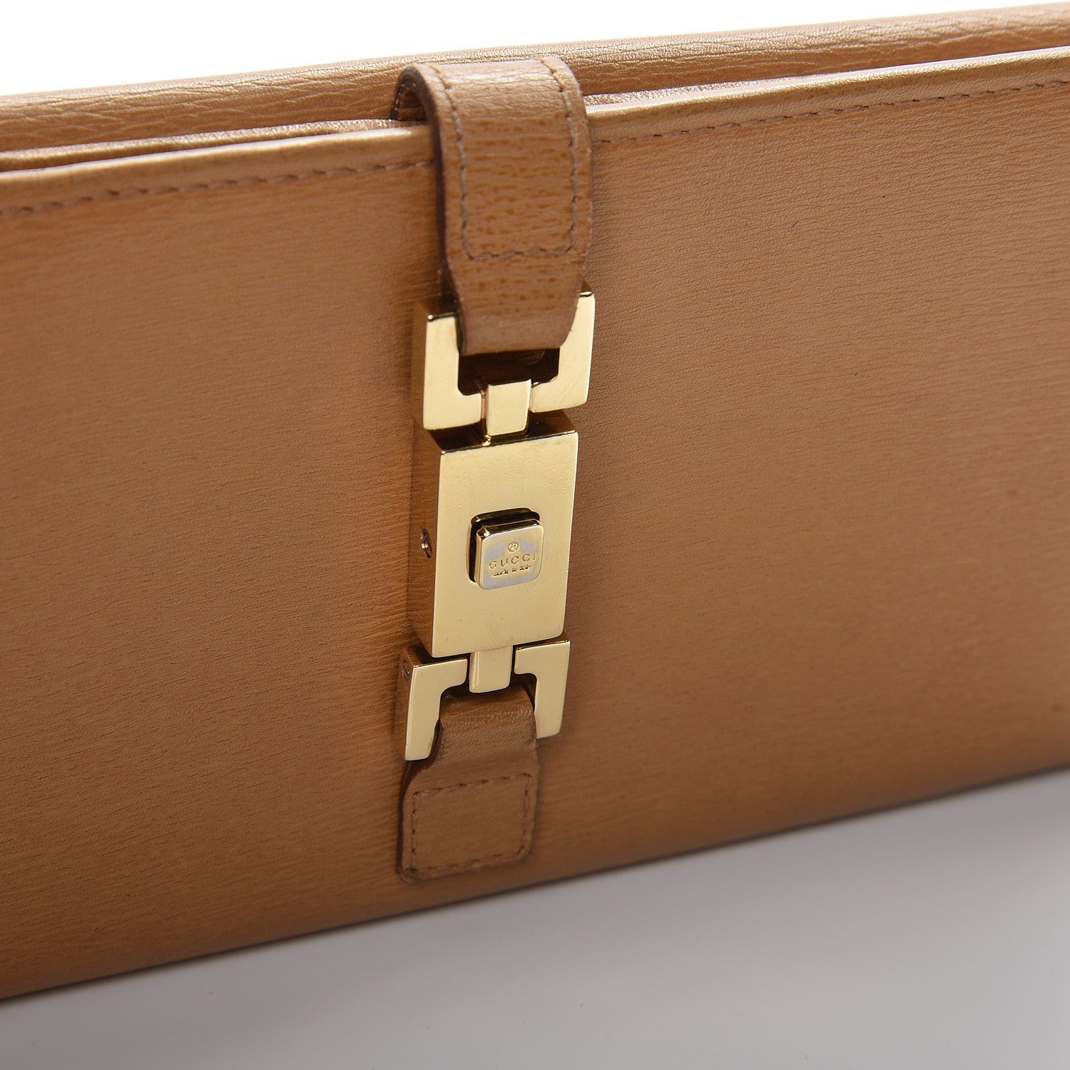 Gucci Calfskin Continental Bardot Wallet Camel 9 of 11