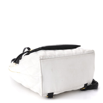 Givenchy Rubberized Canvas Quilted Duo Backpack White 3 of 11