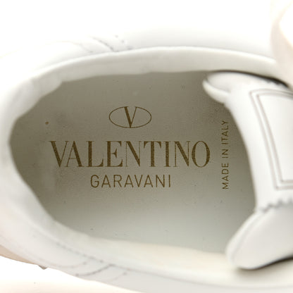 Valentino Garavani Calfskin Flycrew Sneakers 37 White 7 of 9