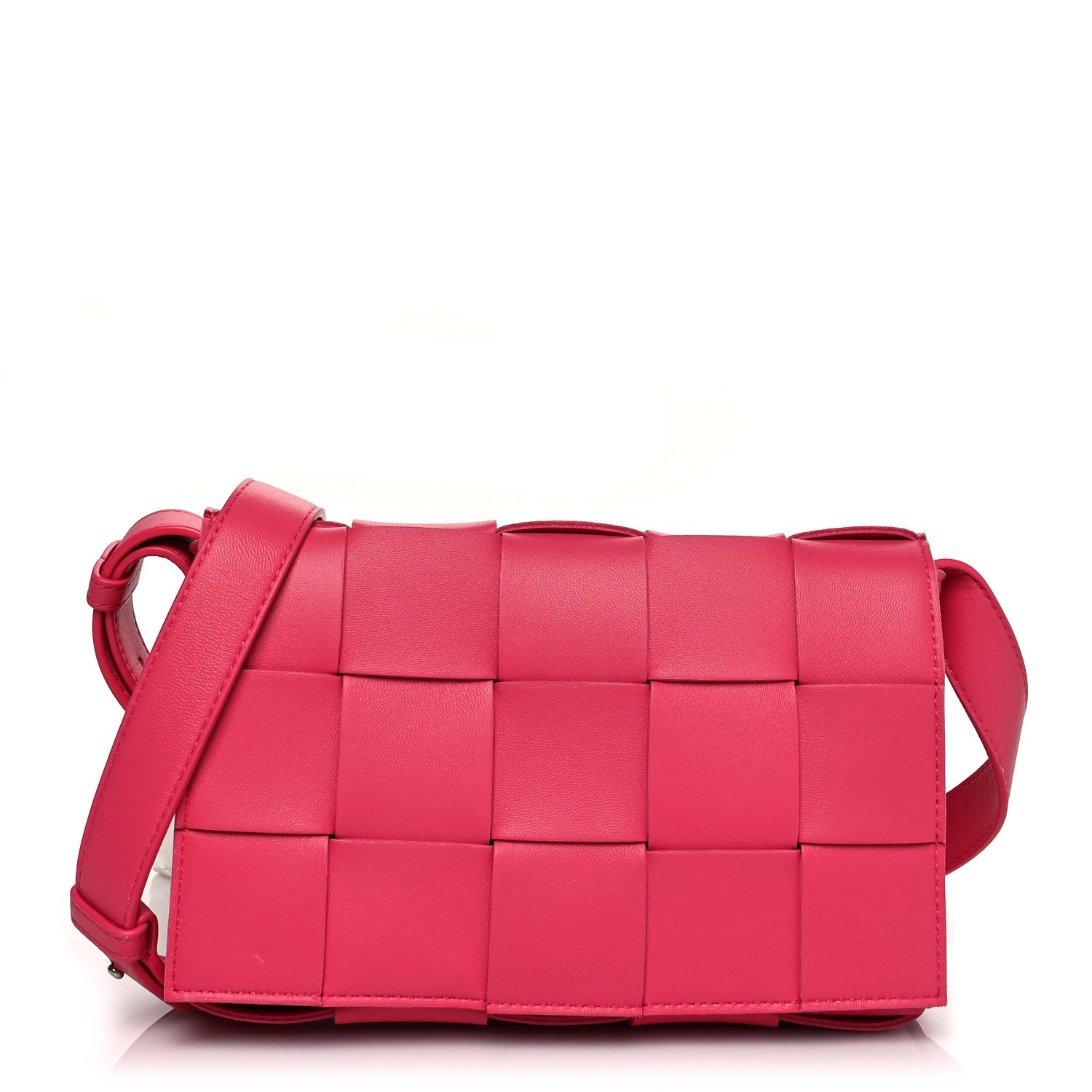 Bottega Veneta Lambskin Maxi Intrecciato Cassette Crossbody Bag Lollipop 1 of 8