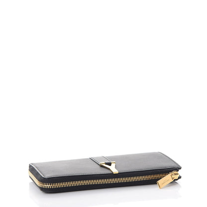 Saint Laurent Calfskin Classic Y Ligne Zip Wallet Black 4 of 7
