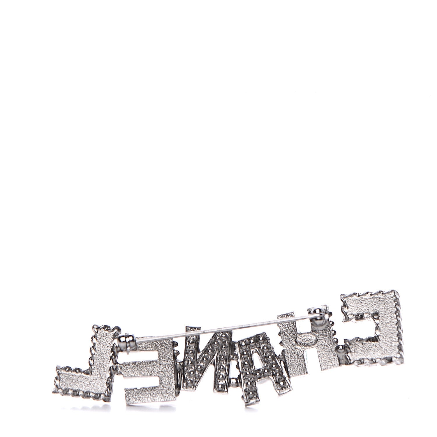Chanel Pearl Enamel Logo Brooch Multicolor 2 of 4