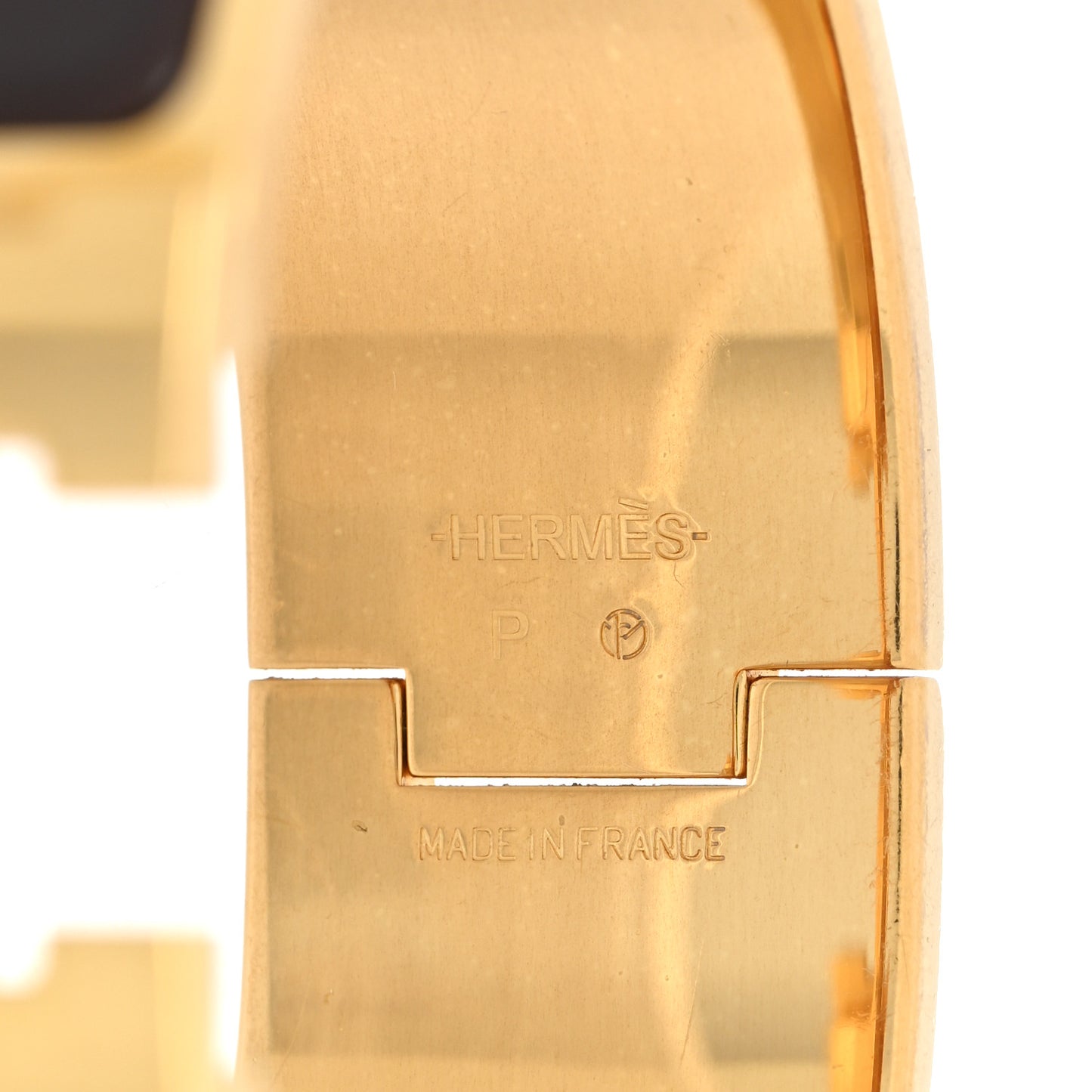 Enamel Wide Clic Clac H Bracelet PM Chocolate