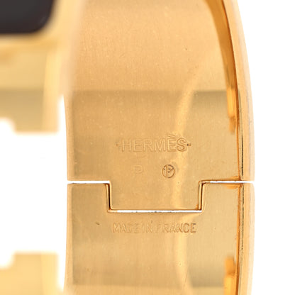 Hermes Enamel Wide Clic Clac H Bracelet PM Chocolate 4 of 4
