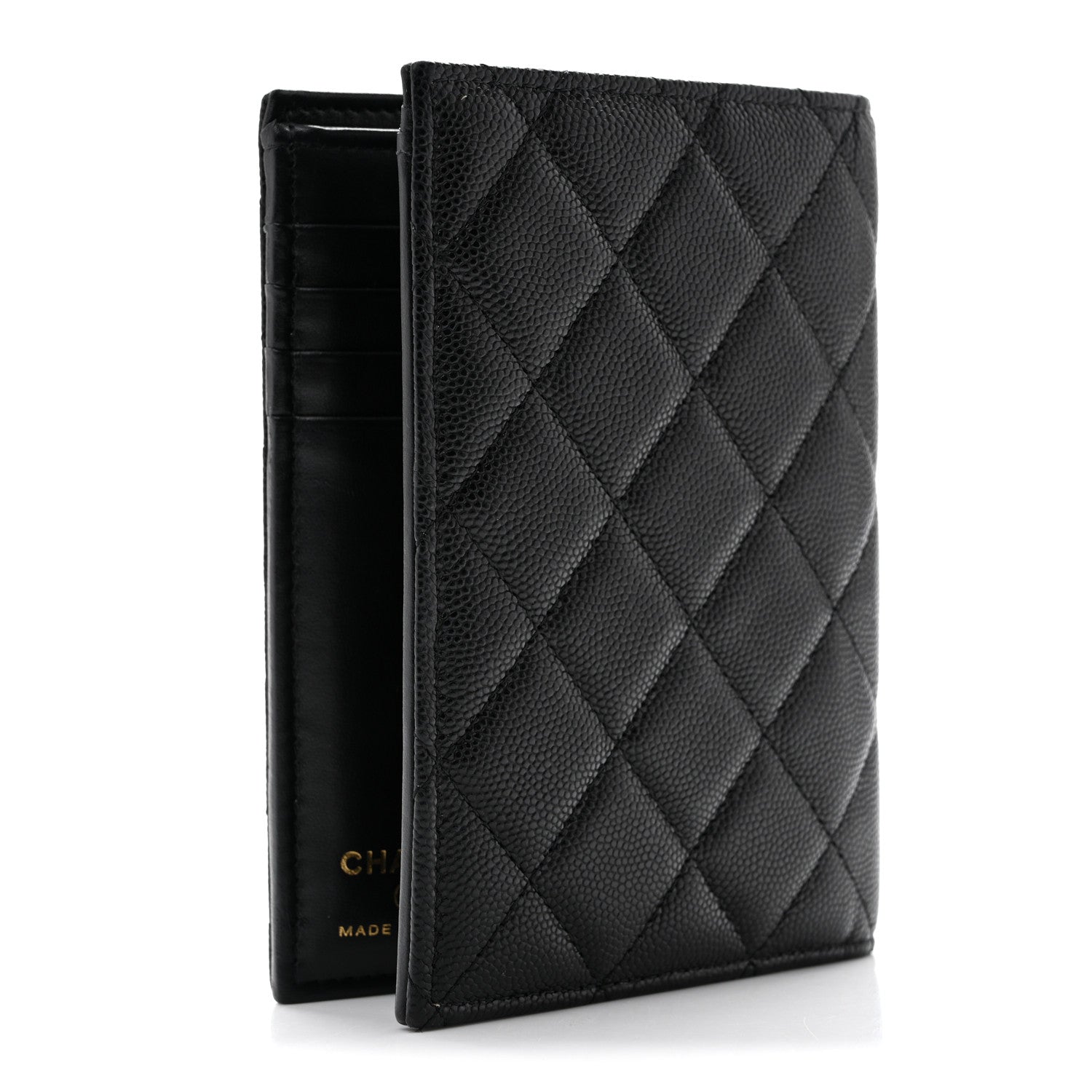 Chanel Caviar Quilted CC Passport Holder Black 3 of 7