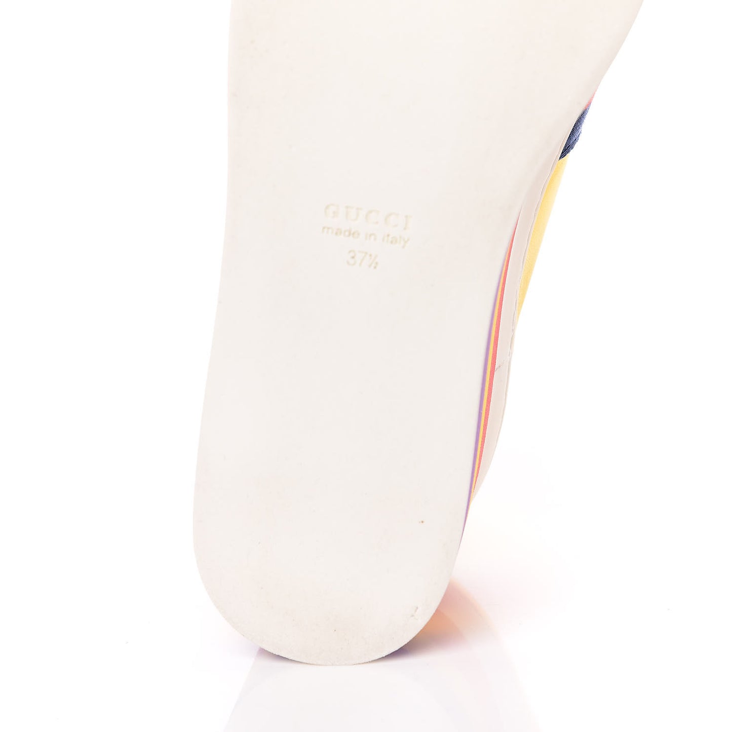 Metallic Nappa Sylvie Web Peggy Platform Sneakers 37.5 Oro Vecchio