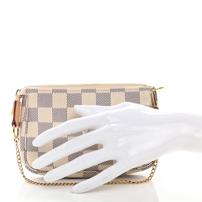 Louis Vuitton Damier Azur Mini Pochette Accessories 3 of 8