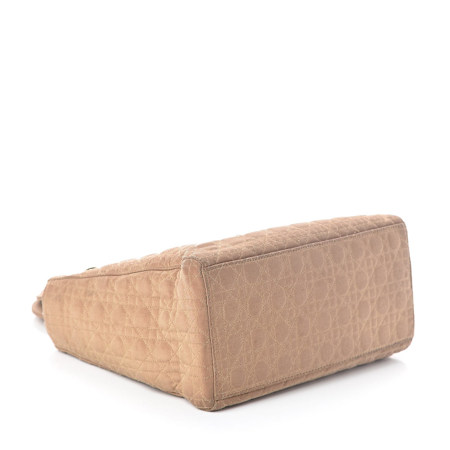 Nylon Cannage Medium Lady Dior Beige