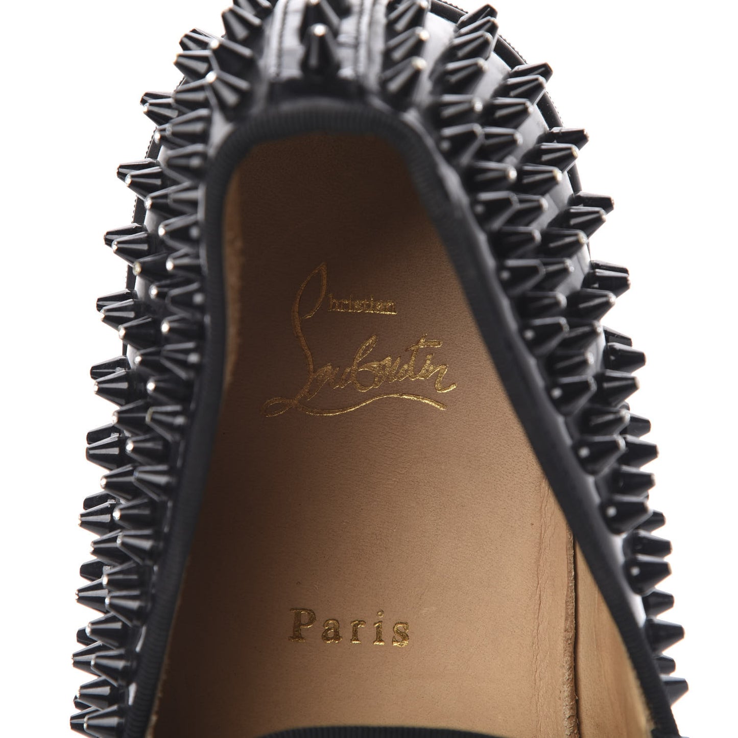 Patent Spikes Mens Galactokai Flat 44 Black Lucido