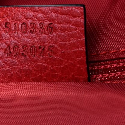 Gucci Nylon Monogram Dollar Calfskin Medium Light Double Buckle Backpack Vibrant Red 8 of 18