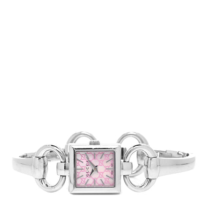 Gucci Stainless Steel Pink Mother of Pearl 19mm Tornabuoni Quartz Watch 2 of 4
