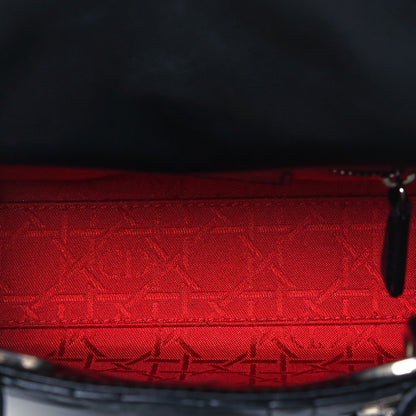 Christian Dior Lambskin Cannage Mini Lady Dior Black 6 of 11