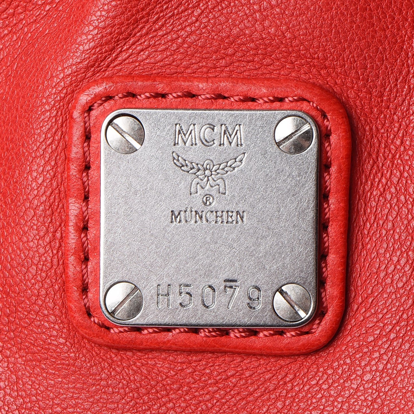 Lambskin Tumbler Backpack Red