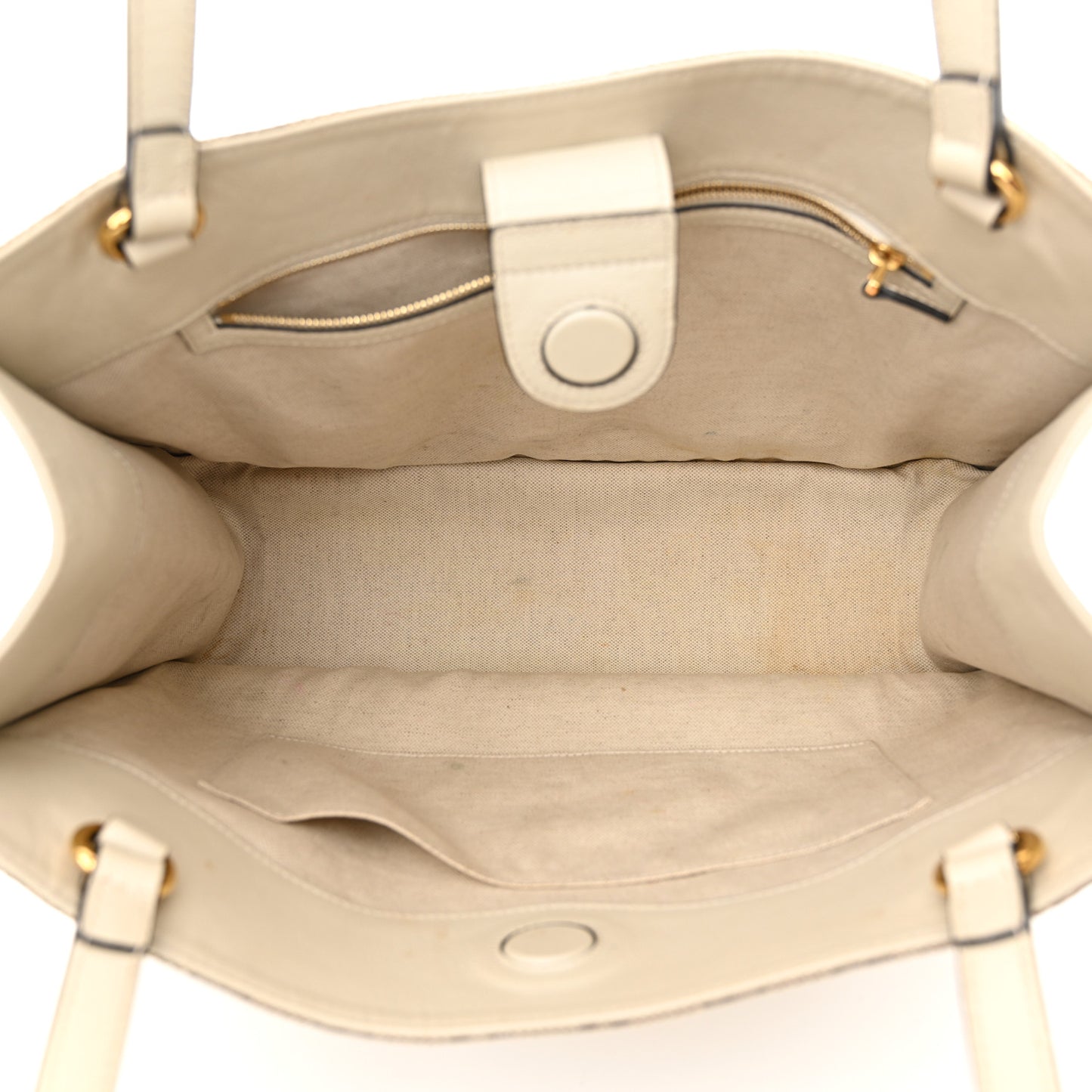 Monogram New Sakai Calfskin Lux Horsebit 1955 Tote Beige Ebony Mystic White