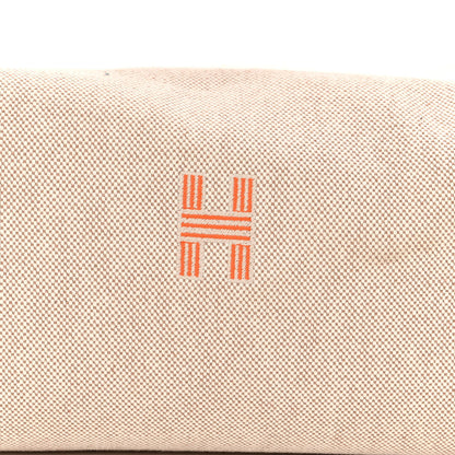 Hermes Canvas Large Bride-A-Brac Pouch Natural Orange 7 of 9