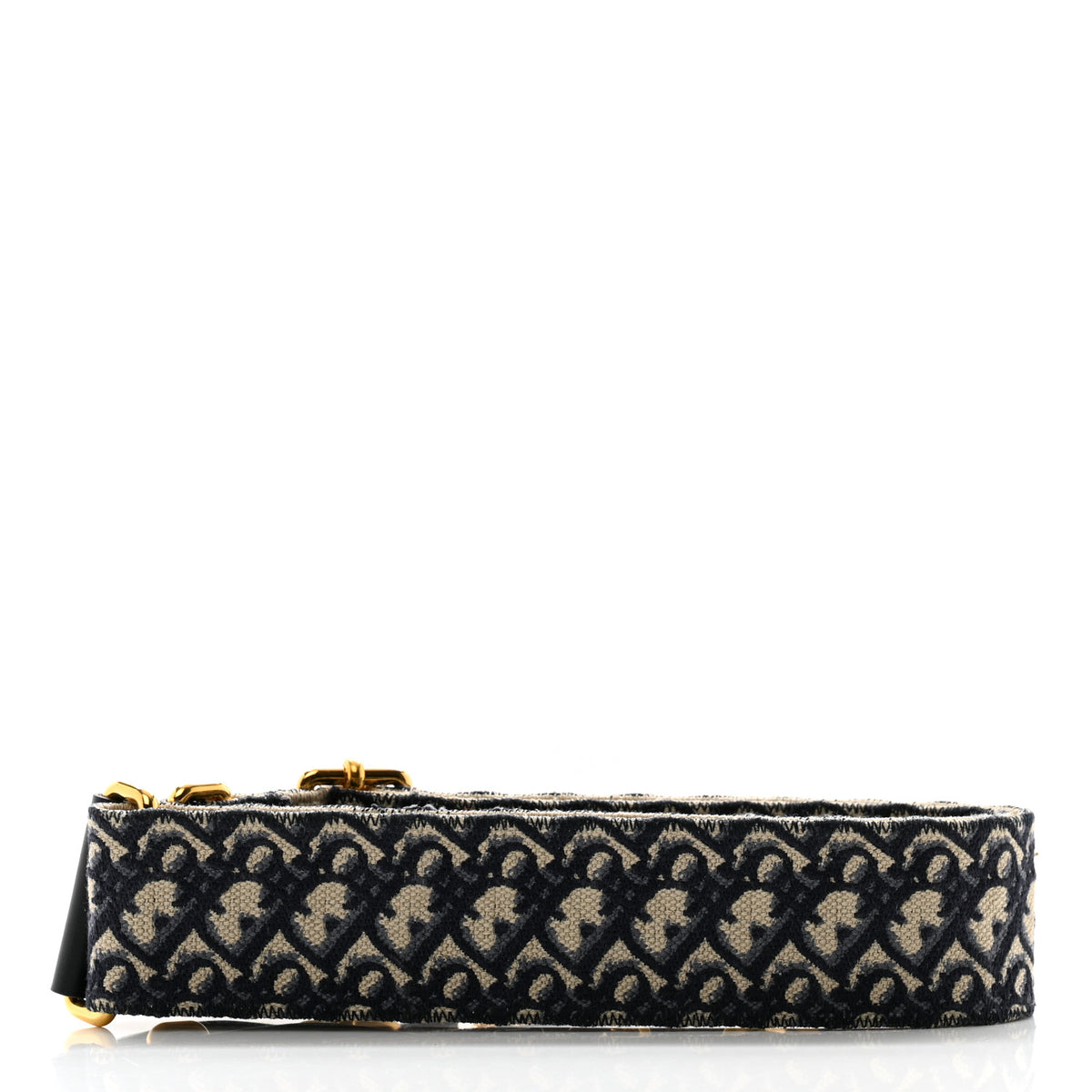 Christian Dior Oblique Adjustable Shoulder Strap Blue 2 of 6