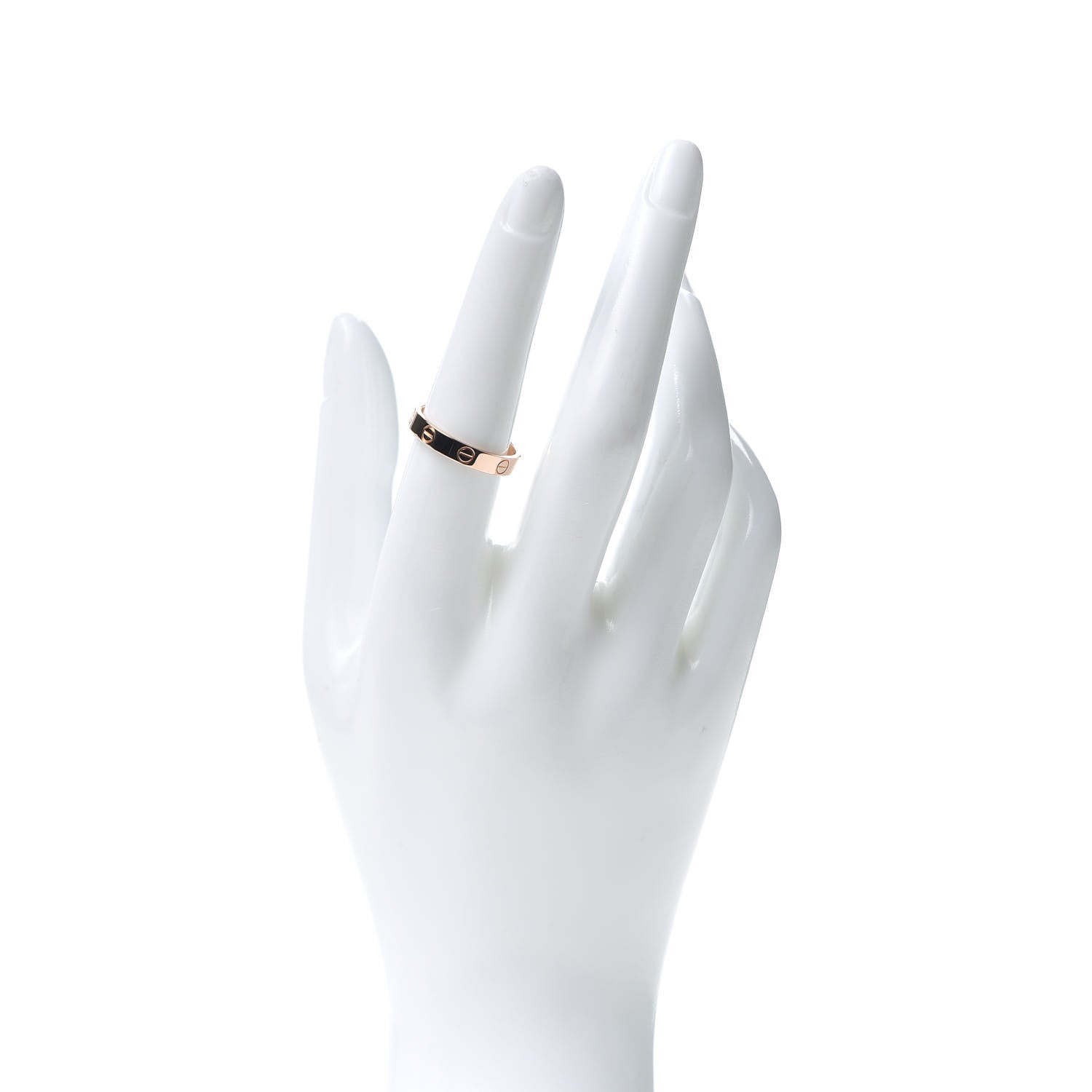 Cartier 18K Pink Gold 3.5mm LOVE Wedding Band Ring 55 7.25 2 of 5