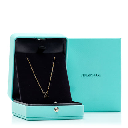 Tiffany 18K Yellow Gold Mini Paloma Picasso Graffiti X Pendant Necklace 5 of 5