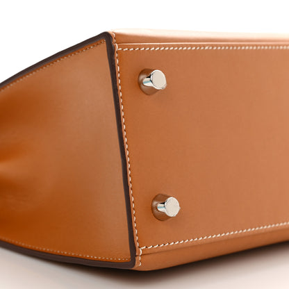 Hermes Veau Butler Kelly Sellier 25 Natural Sable 10 of 12
