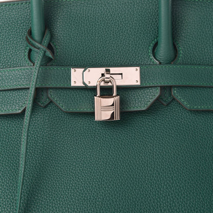 Hermes Togo Birkin 35 Malachite 10 of 10