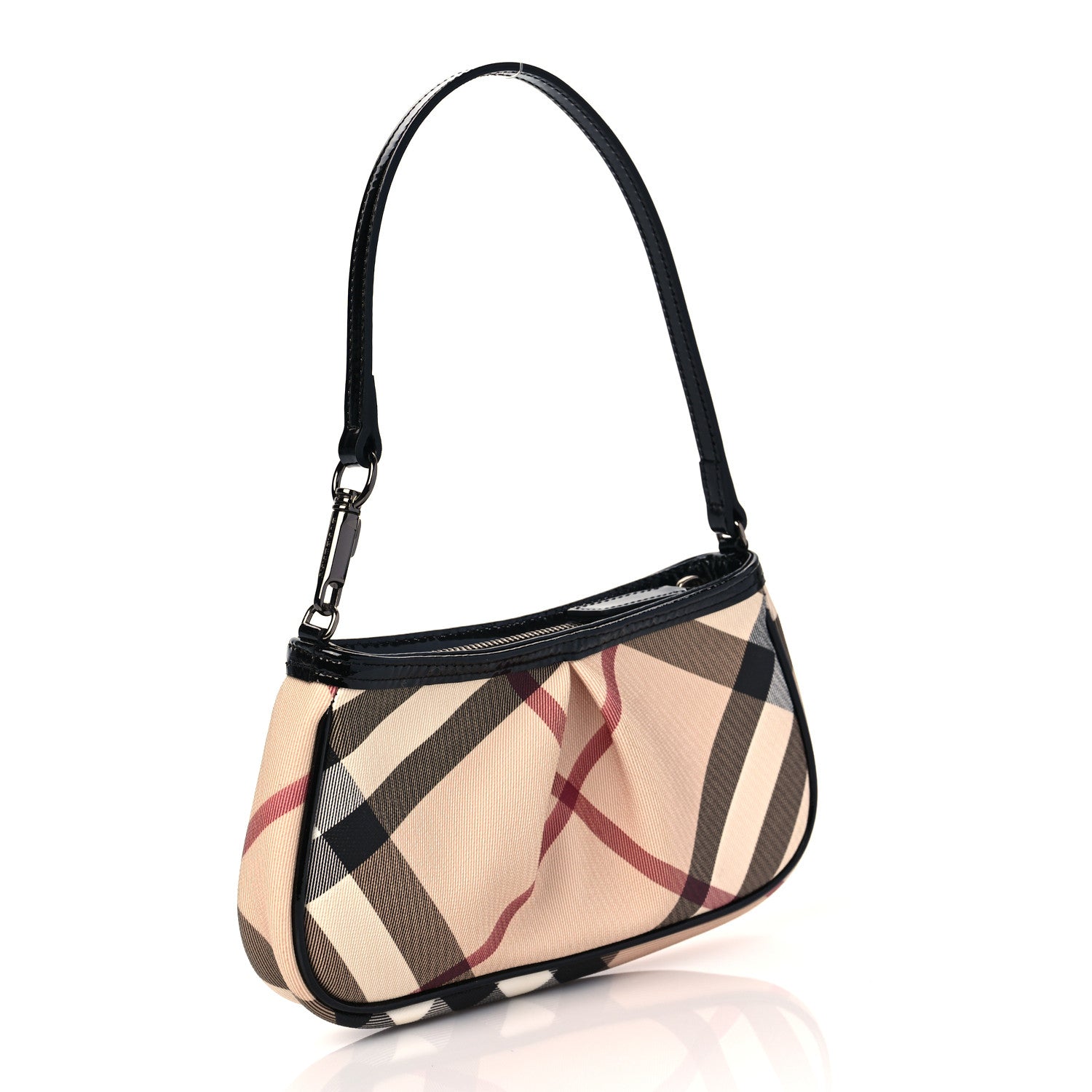 Burberry Nova Check Mini Shoulder Bag Black 2 of 9