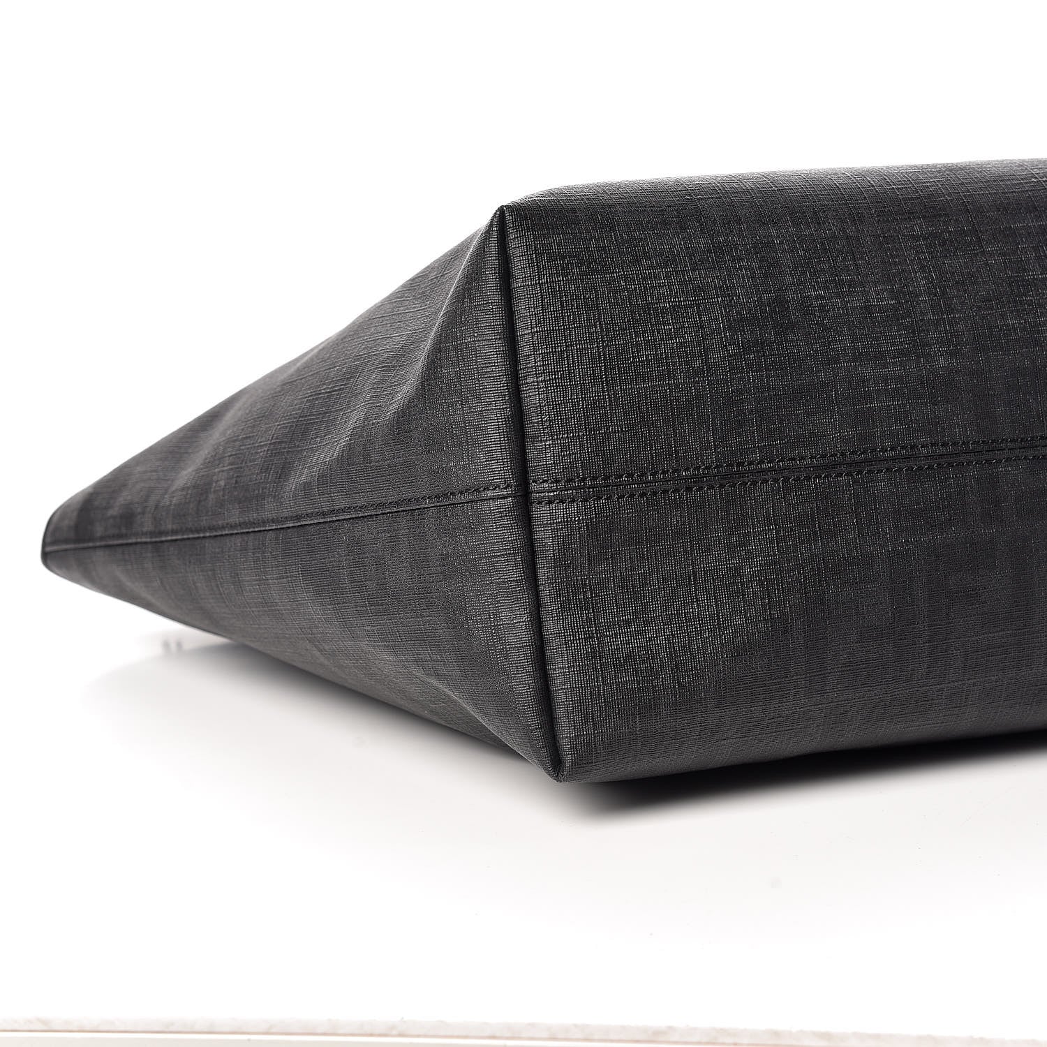 Fendi Zucca Spalmati Large Roll Tote Black 5 of 9