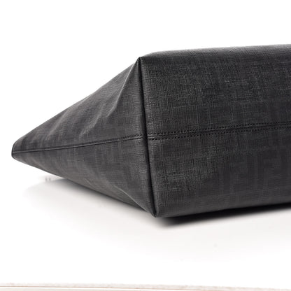 Fendi Zucca Spalmati Large Roll Tote Black 5 of 9