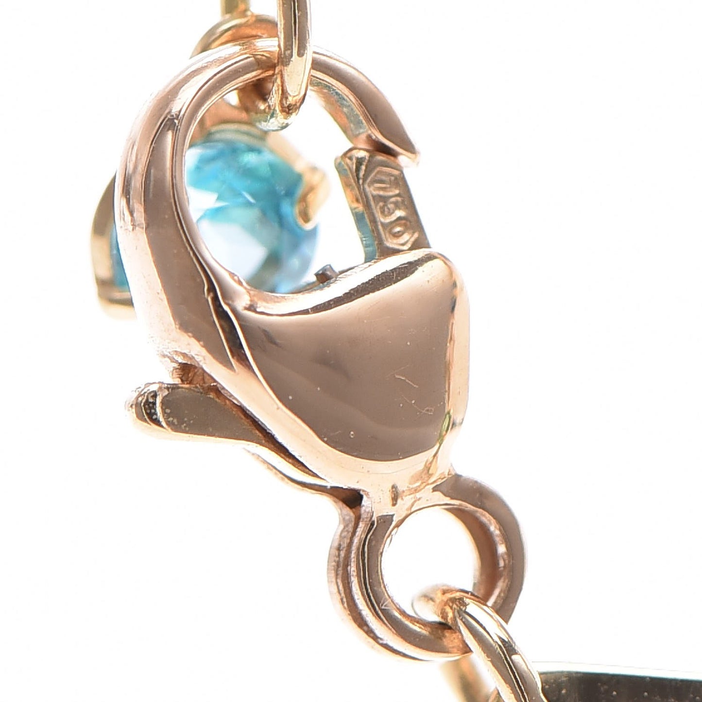 18K Yellow Gold Multistone Double-G Pendant Necklace