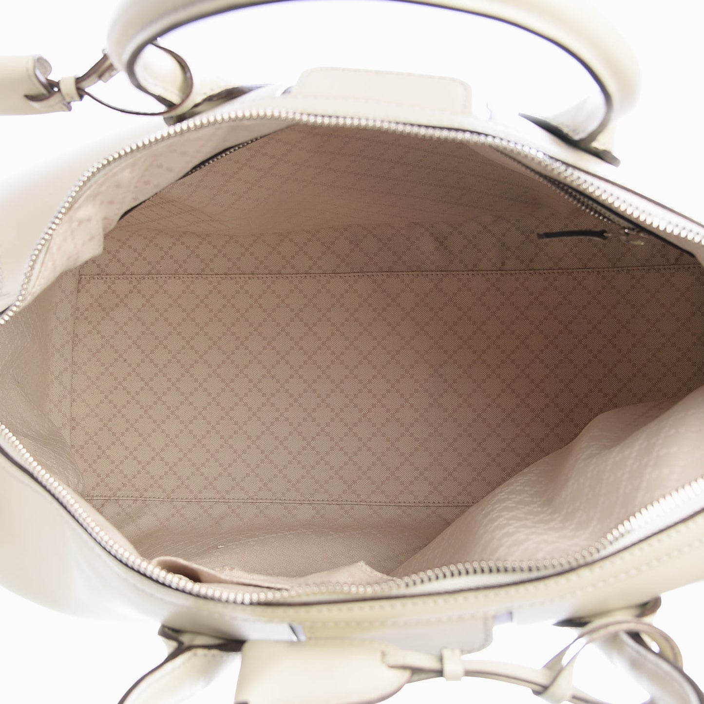 Calfskin Web Duffle White