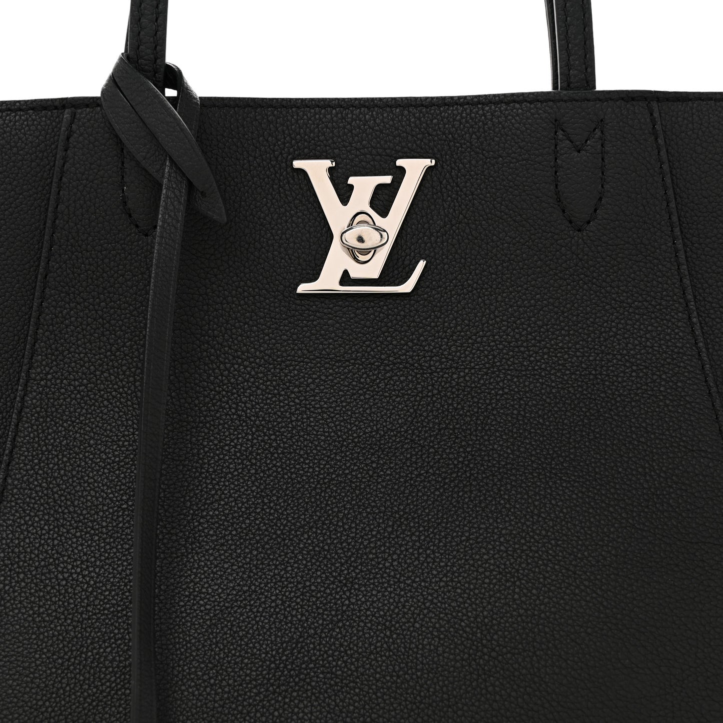 Calfskin Lockme Cabas Black